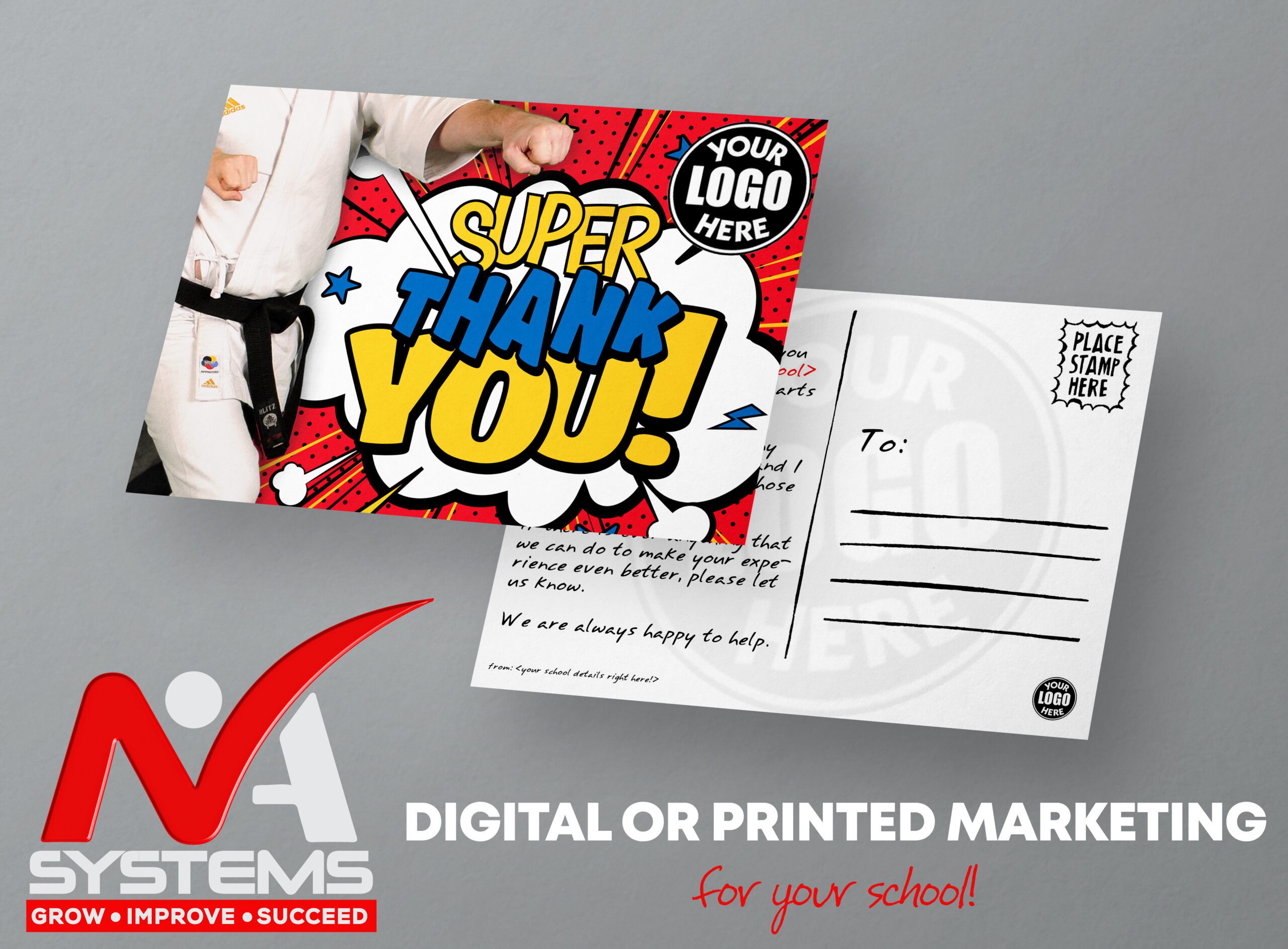 Thank You Card 3D Mockup